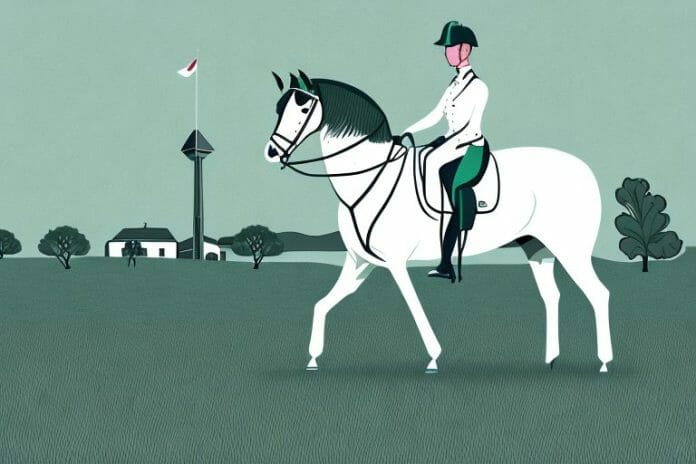 An irish sport horse in a field in bela-bela