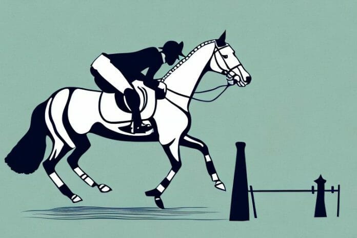 An irish sport horse in a south african landscape