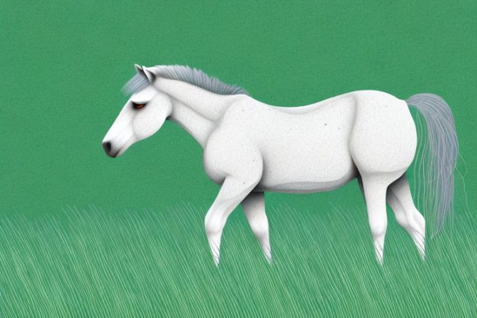 A connemara pony grazing in a grassy field in aliwal north