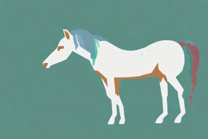 A connemara pony in a free state landscape