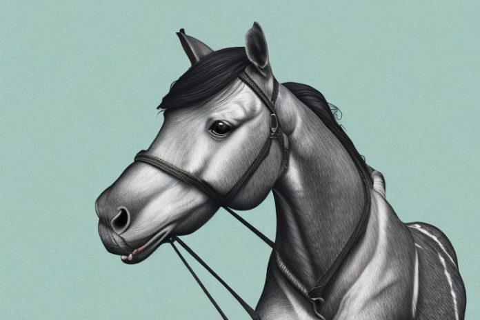 An irish draught horse in a johannesburg landscape