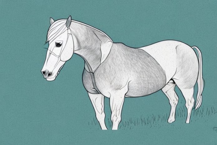 An irish draught horse in a natural setting in the western cape