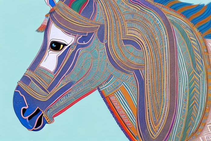A marwari horse in johannesburg