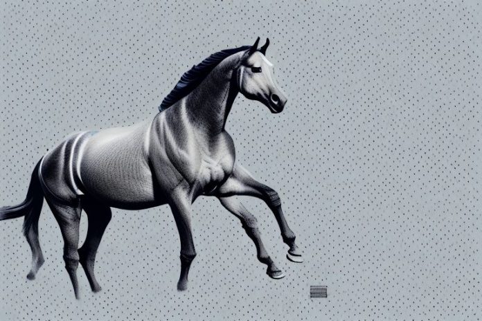 A marwari horse galloping through the streets of pretoria