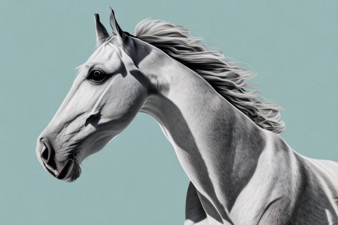 A marwari horse in the western cape landscape