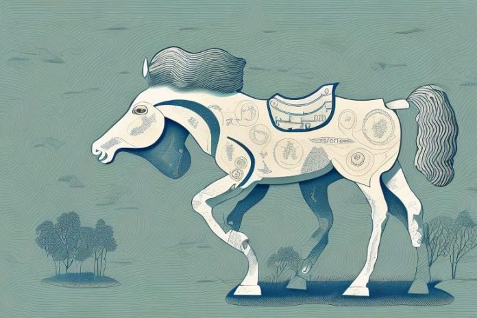 A cleveland bay horse in the countryside of mabopane