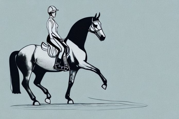 A trakehner horse in a riding arena in centurion
