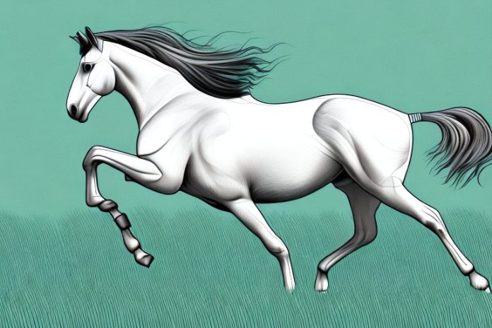 A trakehner horse galloping through a field in krugersdorp