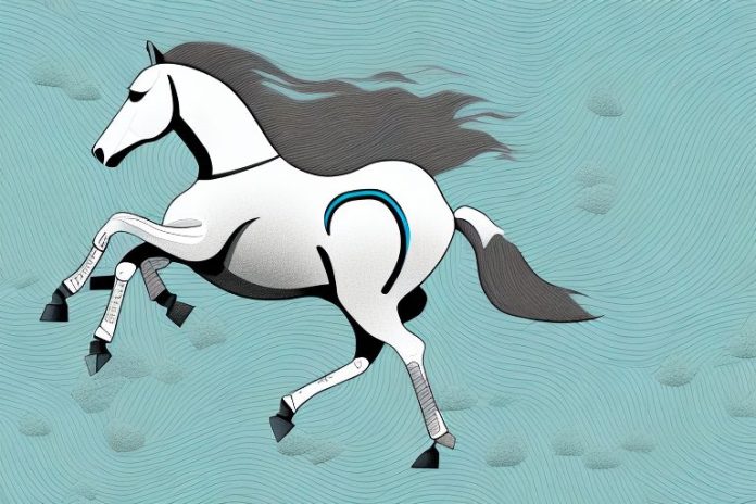 A trakehner horse galloping through a modimolle landscape