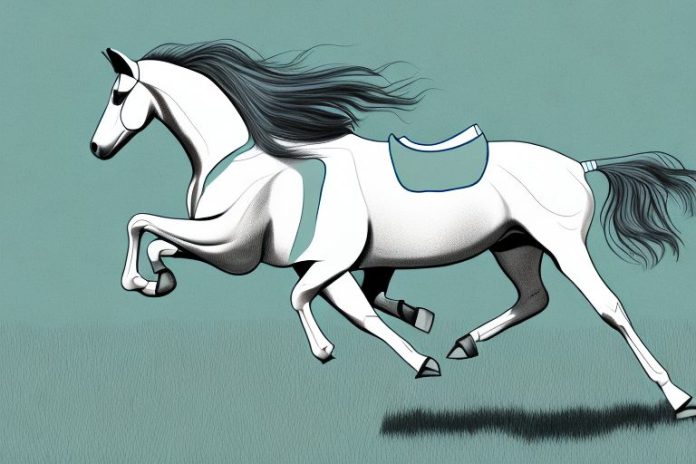 A trakehner horse galloping through a field in colesberg