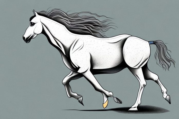 A kathiawari horse galloping through the countryside near pietermaritzburg