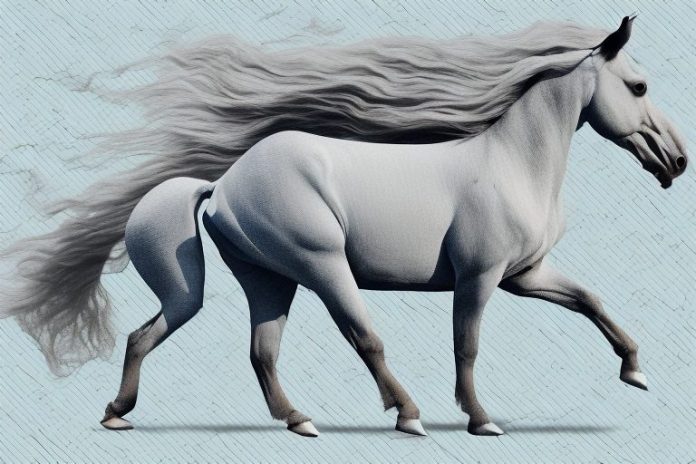 A kathiawari horse galloping through the streets of kwamashu
