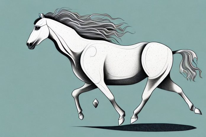 A kathiawari horse galloping through a tongaat landscape