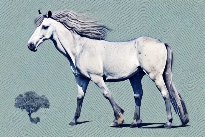 A kathiawari horse in a natural setting in east london