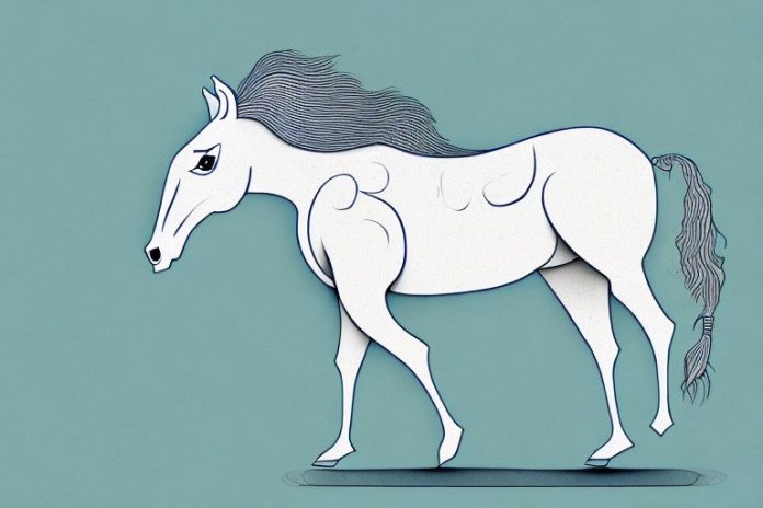 A kathiawari horse in a gauteng landscape