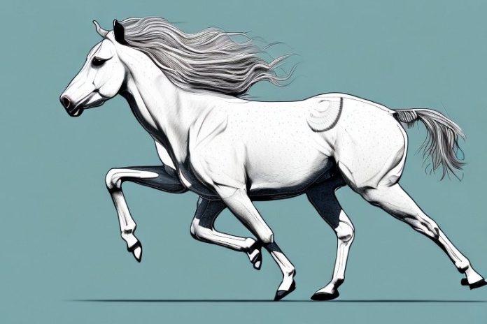 A kathiawari horse galloping through kempton park