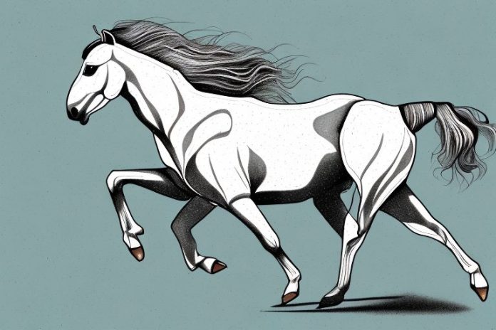 A kathiawari horse galloping through a landscape in warrenton
