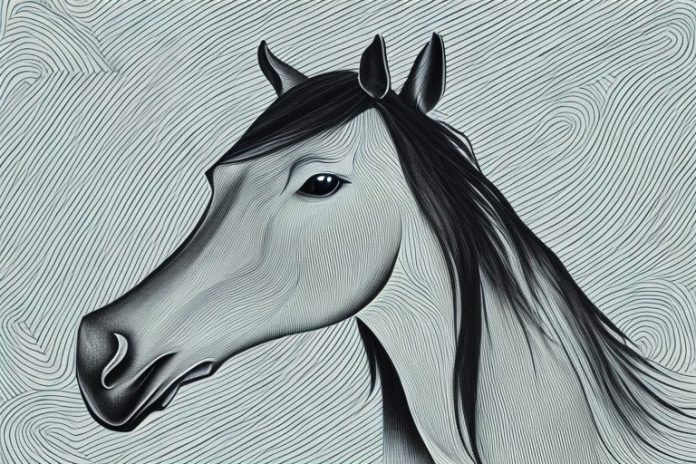 A horse in the black forest of durban