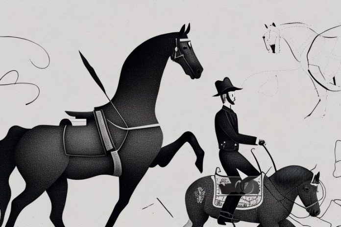 A horse and rider in the black forest of port alfred