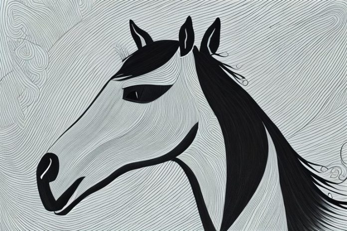 A horse in the black forest of pretoria