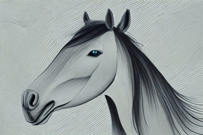 A horse in the black forest of mpumalanga