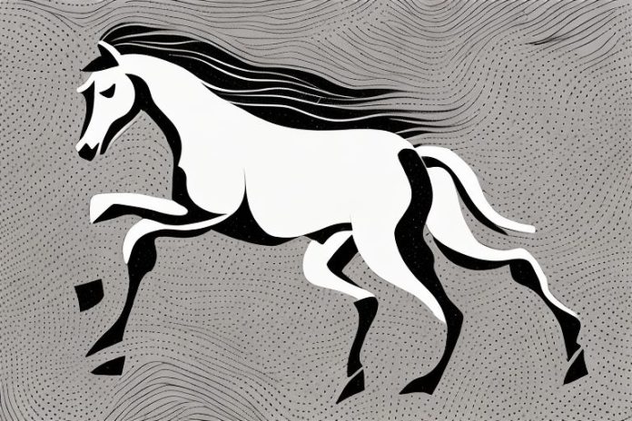 A horse galloping through a black forest in the northern cape