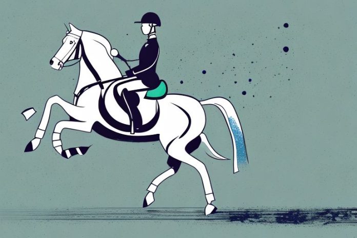 An irish sport horse galloping through a picturesque bethlehem landscape