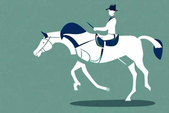 An irish sport horse in a gauteng landscape
