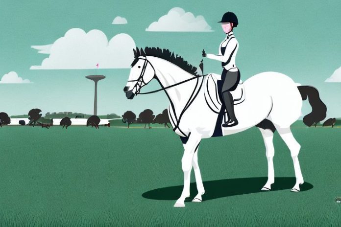 An irish sport horse in a field in randburg