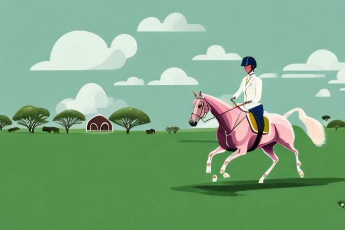 An irish sport horse galloping through a rural landscape in thohoyandou