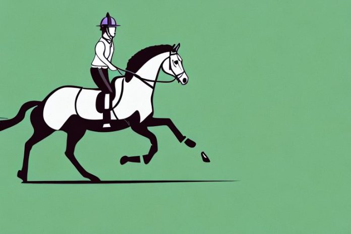 An irish sport horse galloping through a grassy landscape in lebowakgomo