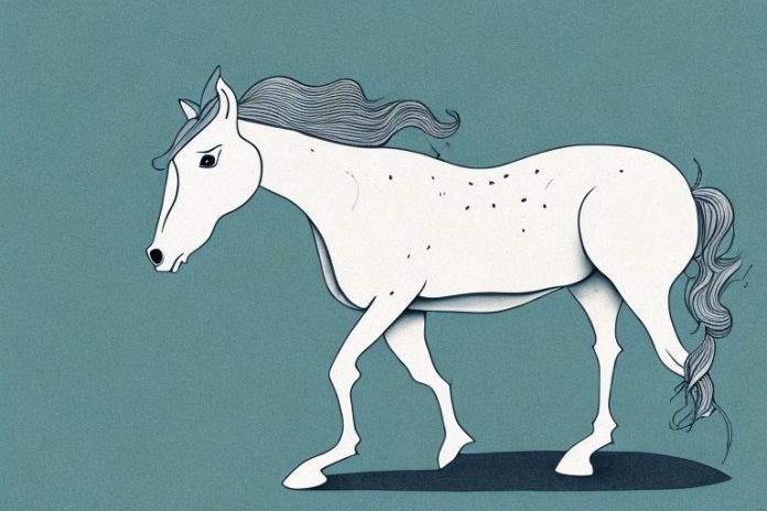 A cob horse in the free state landscape