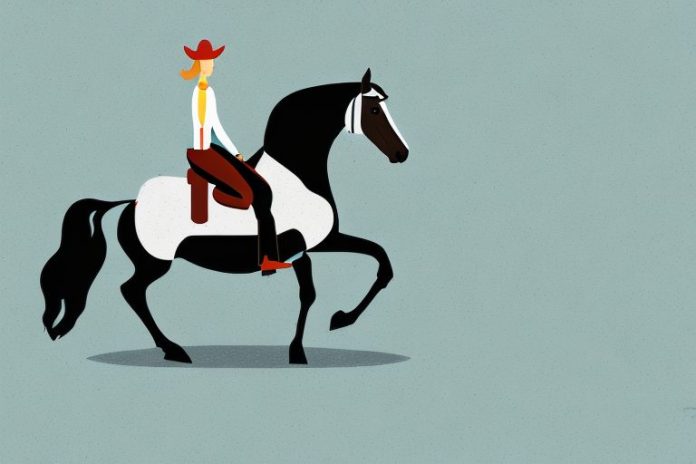 A horse and rider in a cob riding arena in pretoria