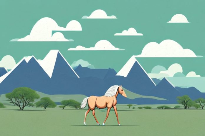 A horse in the northern cape landscape