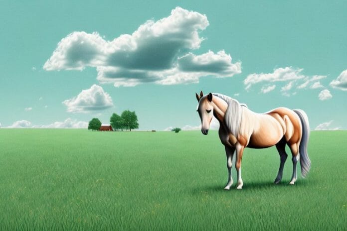 A horse in a field in virginia