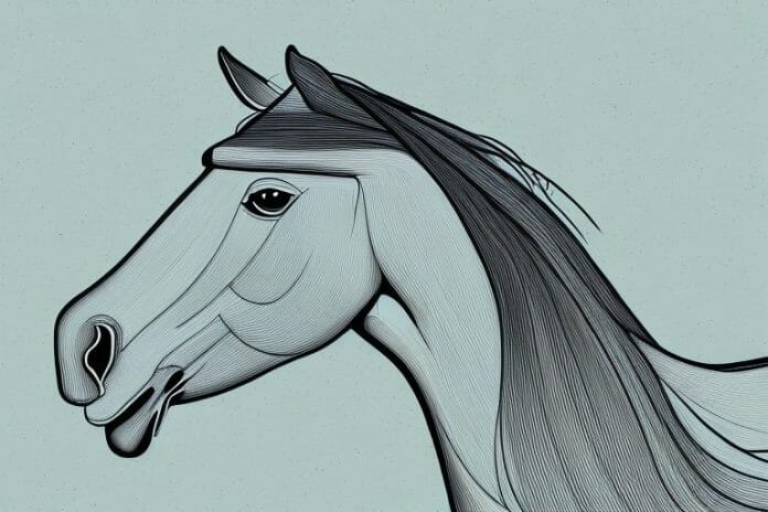 A horse in a gauteng landscape