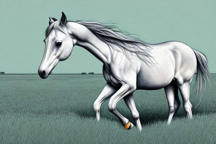A horse in a field in soweto