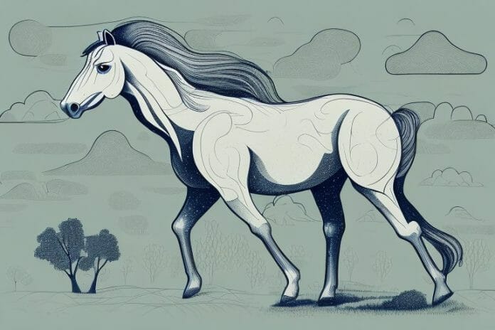 A horse in the countryside of lebowakgomo