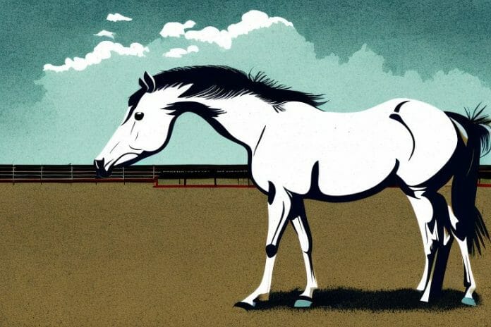 An american quarter horse in a rural setting in port elizabeth