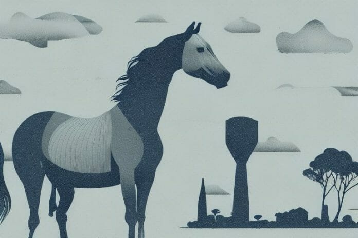 A horse in a gauteng