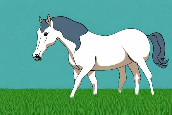 An american quarter horse in a grassy field in johannesburg