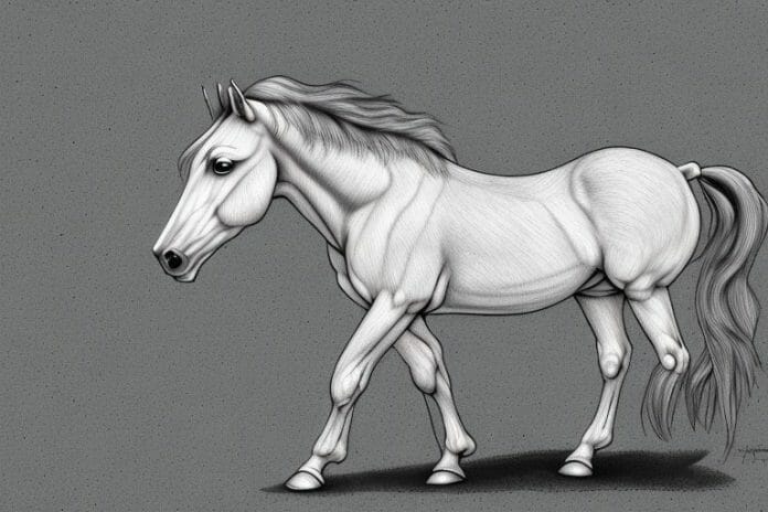 A majestic american quarter horse in a rural setting in greater pretoria