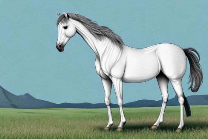 An arabian horse in a field in the free state