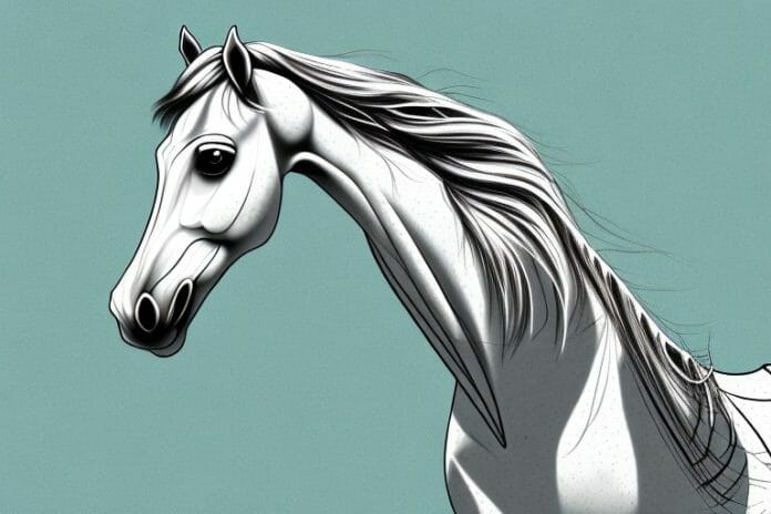 An arabian horse in a field in roodepoort