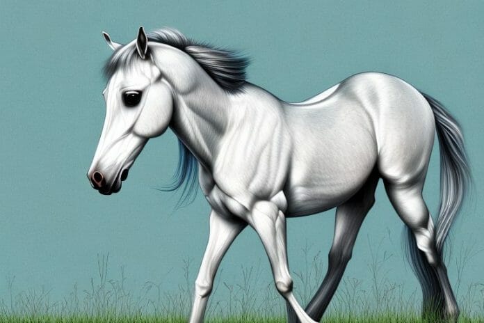 An arabian horse in a field in germiston