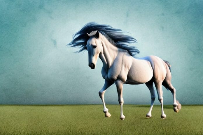 An arabian horse in a field in mokopane