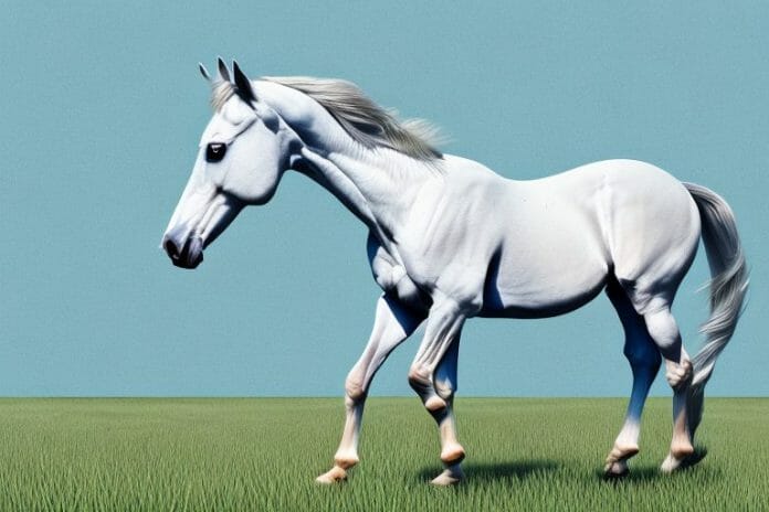 An arabian horse in a field in witbank