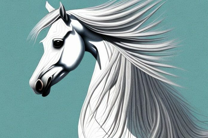 An arabian horse in a rural south african setting