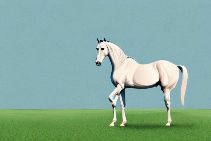 An arabian horse in a field in somerset west