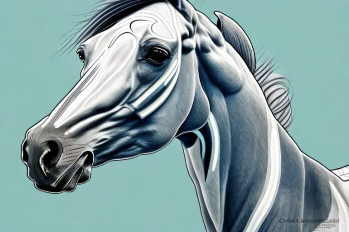 A thoroughbred horse in a tongaat